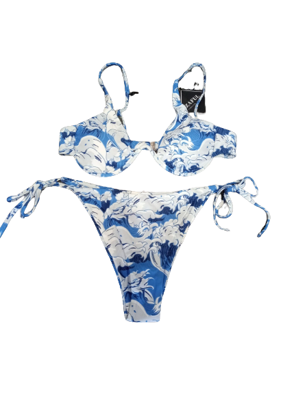 Dwuczęściowy strój kąpielowy z fiszbinami ZAFUL