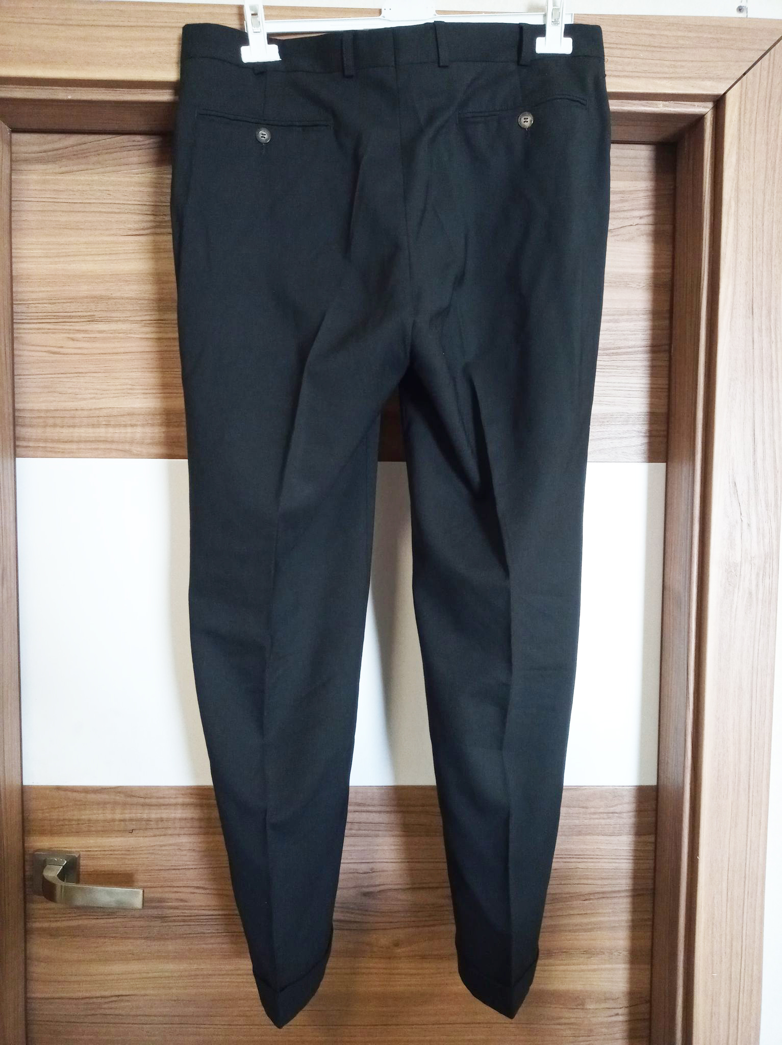 Dwuczęściowy garnitur męski czarny XL - obrazek 3