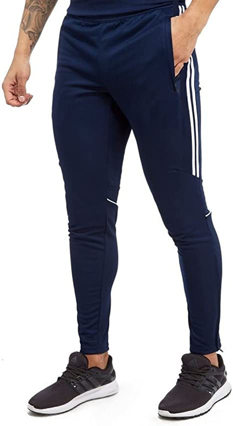 Męskie czarne dresy z lampasem BAUMWOLLE