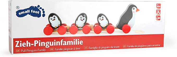 SMALL FOOT 2492 Zabawka Do Ciągnięcia - Rodzina Pingwinów - obrazek 3