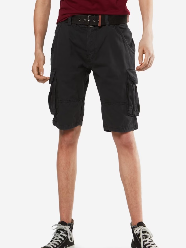 INDICODE JEANS Bojówki w kolorze Czarny Design & dodatki