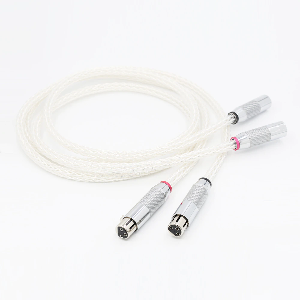 Kabel sygnałowy XLR męski - XLR żeński 58cm 2szt