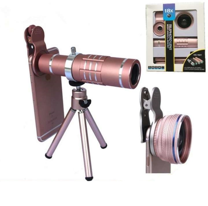 Teleskopowy Obiektyw 18X zoom HX-1821 Różowy
