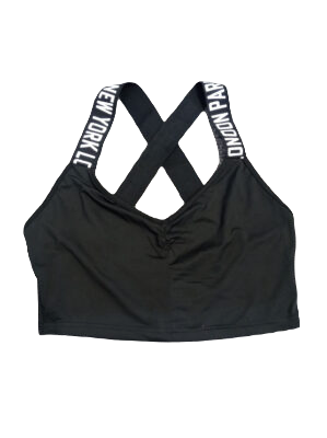 Top damski sportowy z napisami