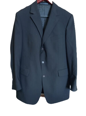 Dwuczęściowy garnitur męski czarny XL