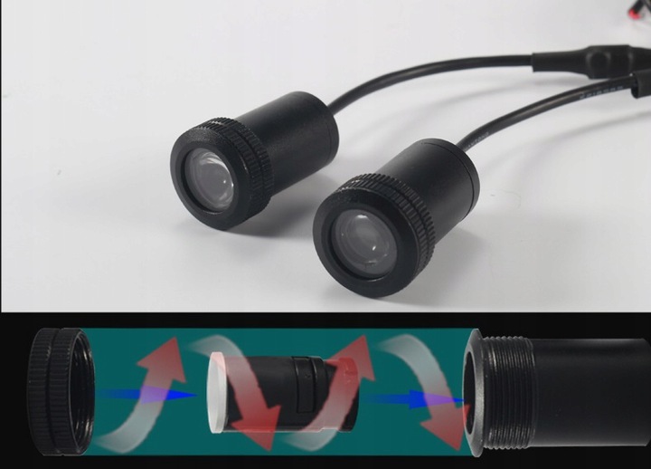 LED LOGO PROJEKTOR HD 3D VOLKSWAGEN - obrazek 2