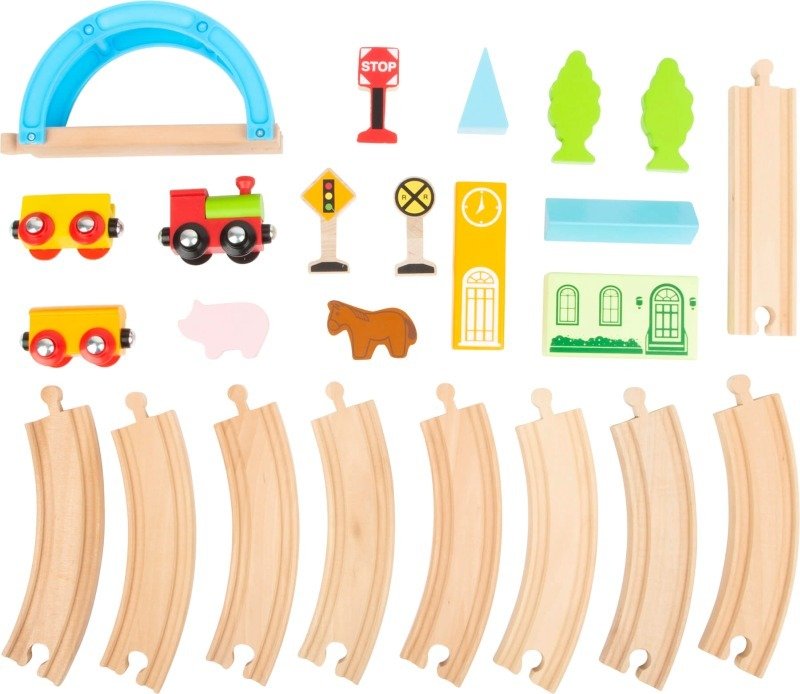 Kolejka drewniana z mostem Wieś i okolica Small foot - obrazek 4