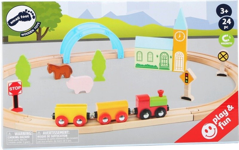 Kolejka drewniana z mostem Wieś i okolica Small foot - obrazek 5