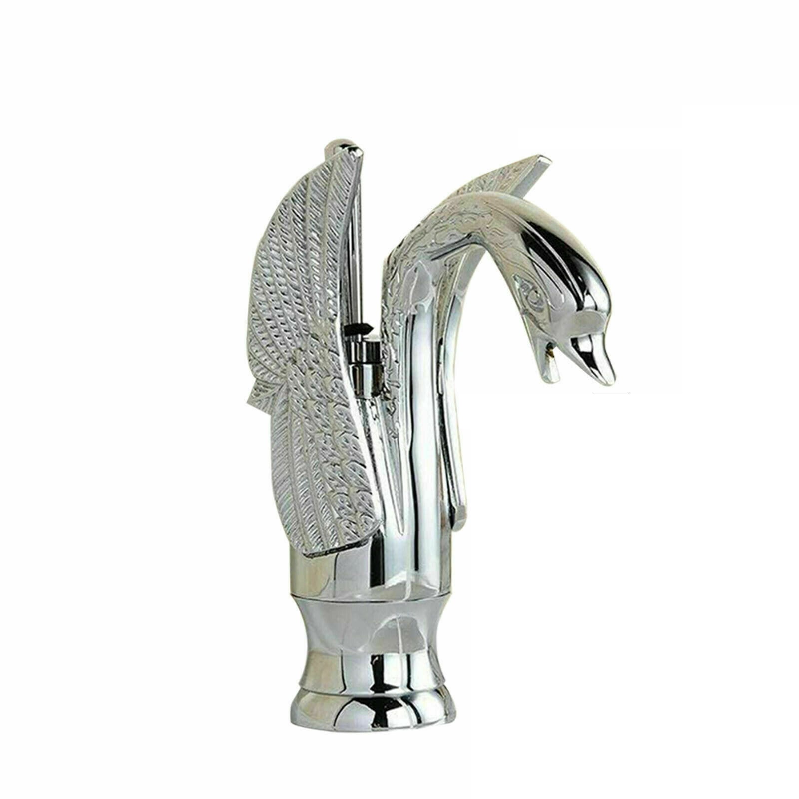 Bateria umywalkowa srebrna 18cm ŁABĘDŹ