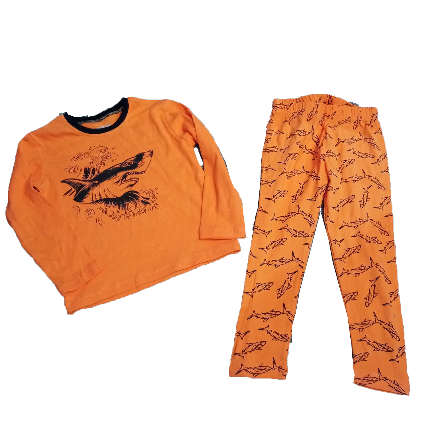 Chłopięca piżama z długim rękawem REKINY