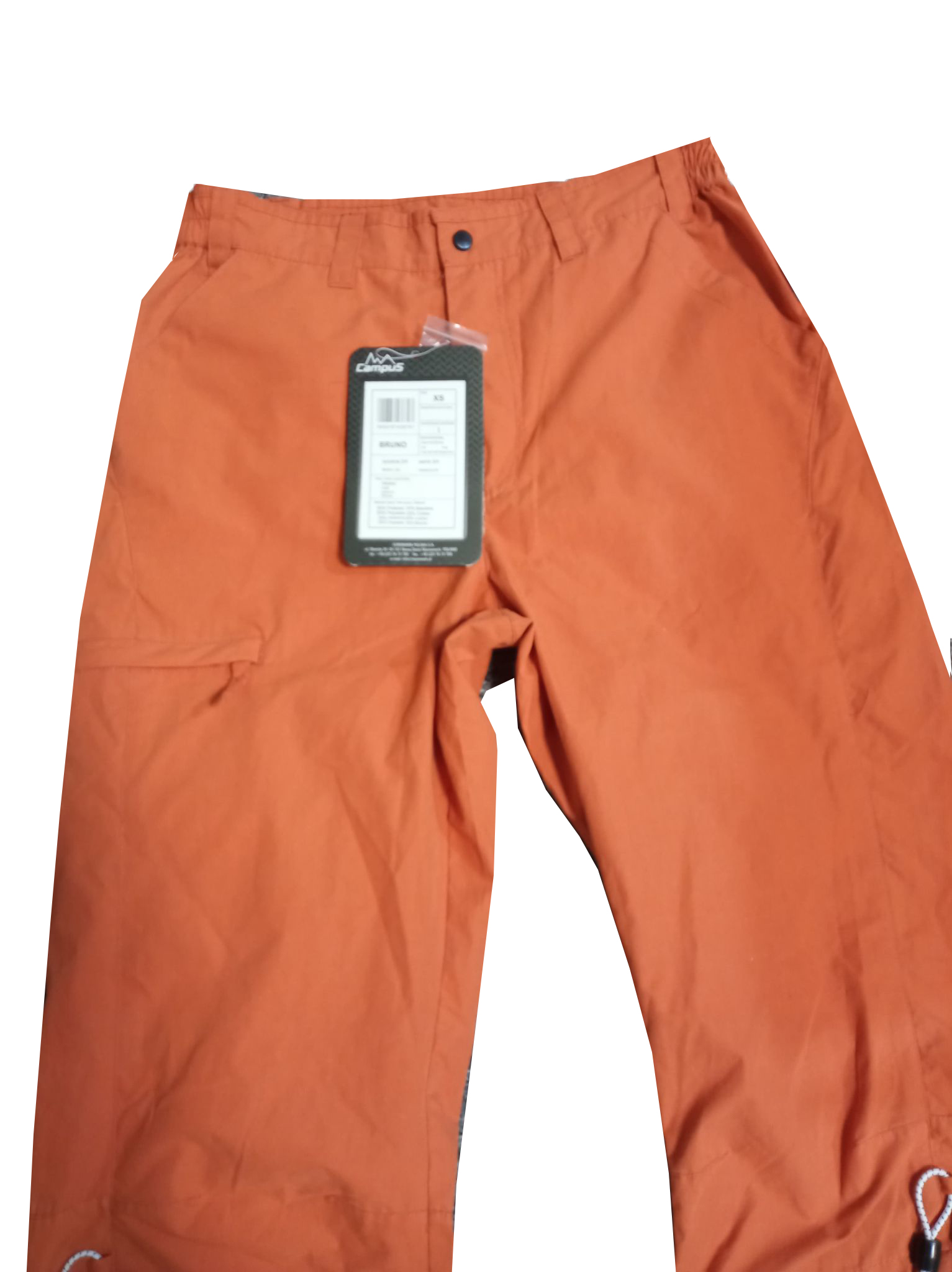 Spodenki turystyczne 3/4 CAMPUS BRUNO pomarańczowe - obrazek 3