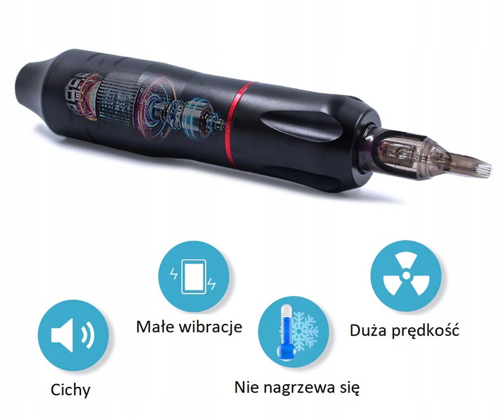ZESTAW DO TATUAŻU / TATUAŻY MASZYNKA ROTACYJNĄ PEN - obrazek 4