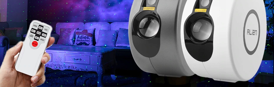LASEROWY PROJEKTOR GWIAZD LAMPKA ALIEN STAR GALAXY - obrazek 2