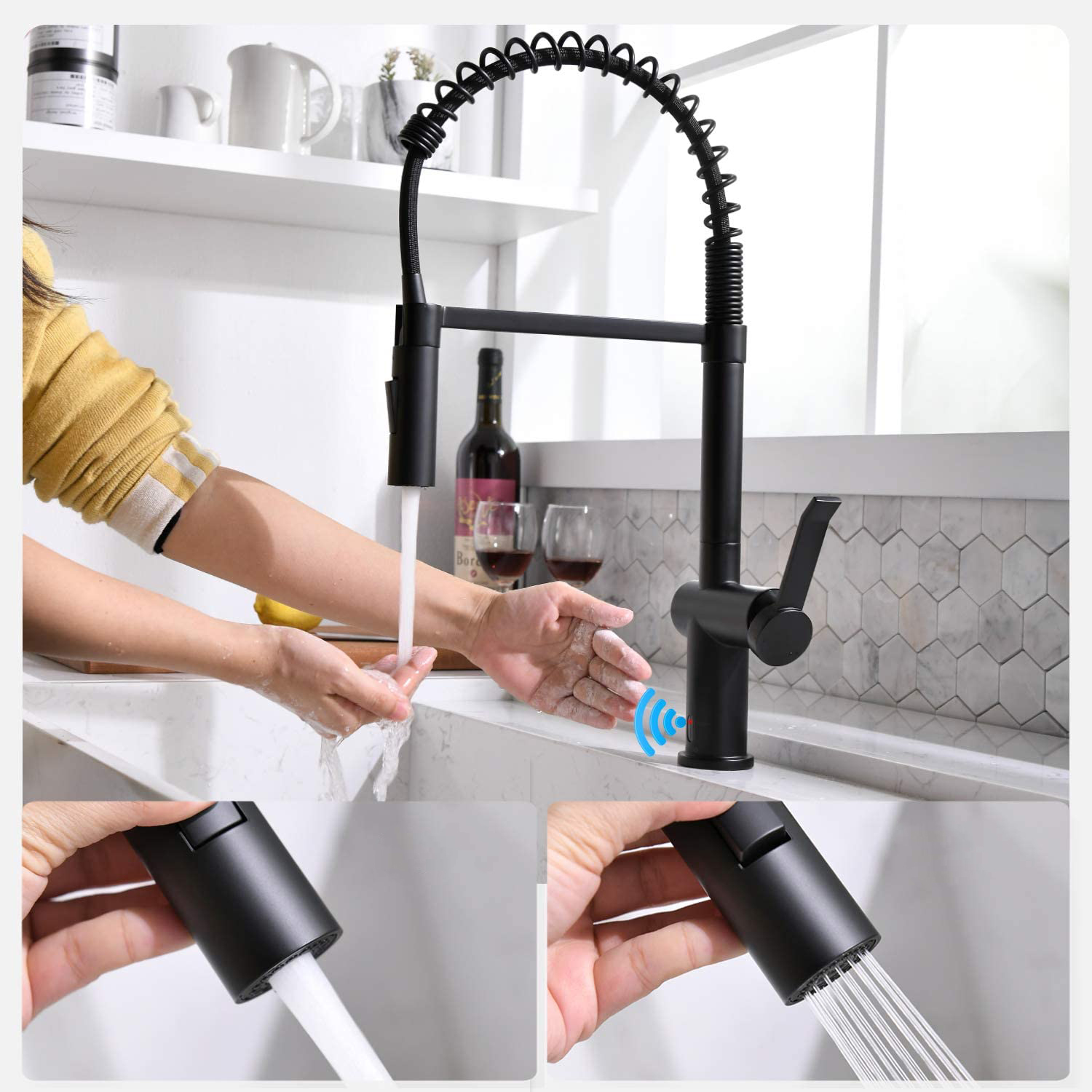 Kran bateria kuchenna APPASO z wyciąganą wylewką - obrazek 5