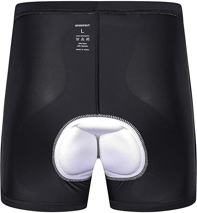 Czarne Majtki Bielizna rowerowa SPORTOUT - obrazek 2