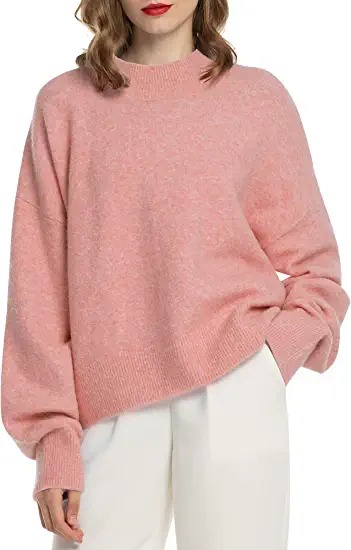 Sweter damski Woolen BLoom różowy ODZIEŻ1146