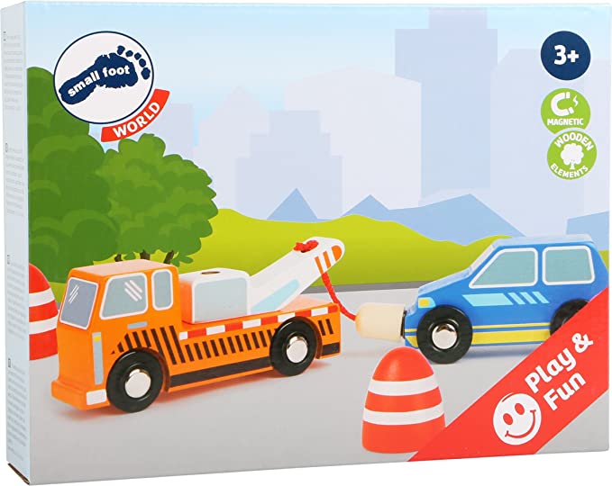 Small Foot 10806 Drewniany zestaw serwisowy do holowania - obrazek 2