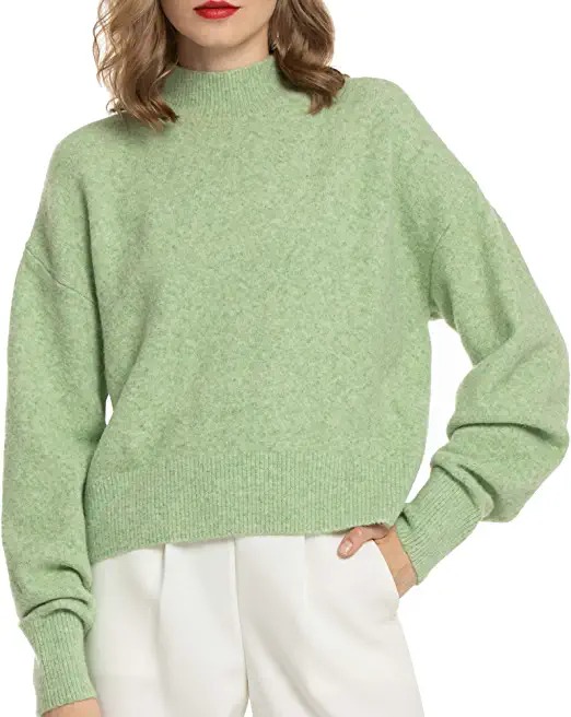 Sweter damski Woolen BLoom zielony ODZIEŻ1148