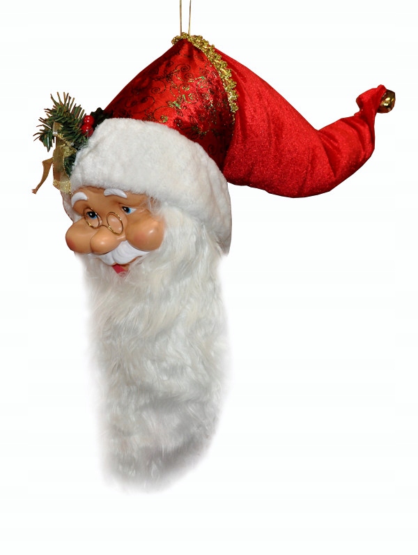 DEKORACJA BOŻONARODZENIOWA GŁOWA MIKOŁAJA 911312