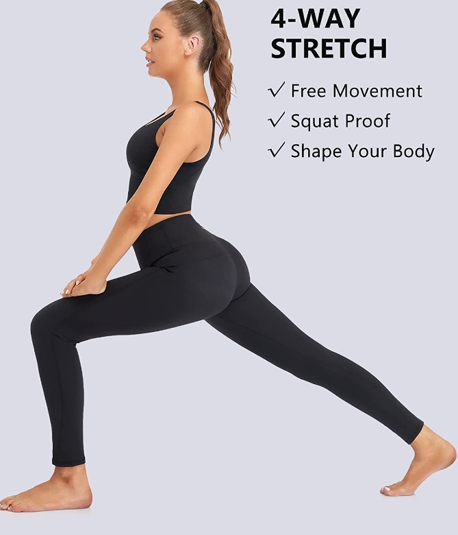 YADIFEN Legginsy fitness czarne rozm.2XL - obrazek 2