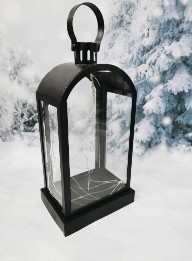 Latarenka metalowa lampion 40 LED - obrazek 2
