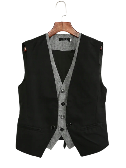 Kamizelka jednorzędowa w stylu CASUAL