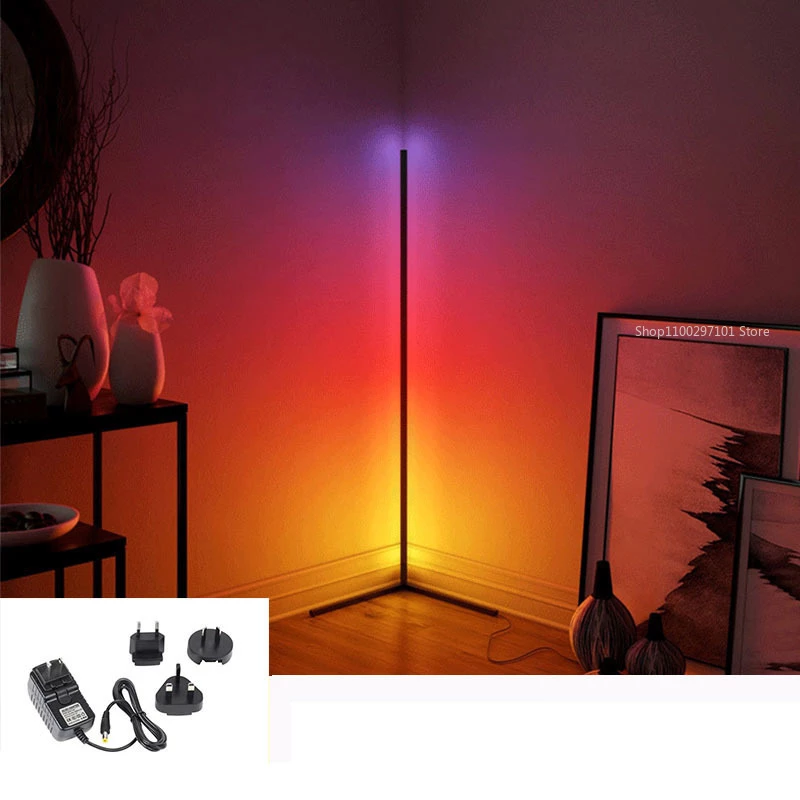Narożna lampa LED 140 cm z pilotem RGB - obrazek 2