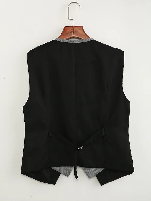 Kamizelka jednorzędowa w stylu CASUAL - obrazek 2