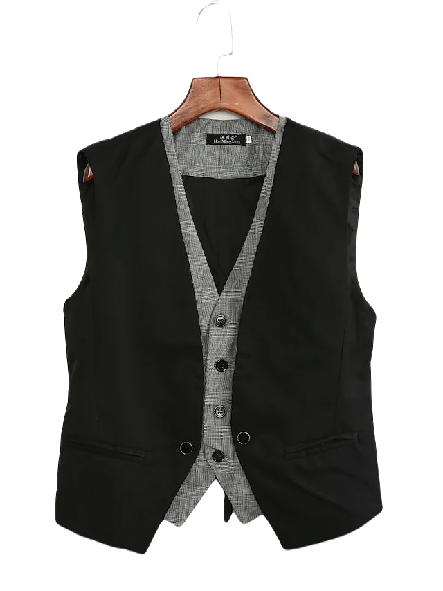 Kamizelka jednorzędowa w stylu CASUAL