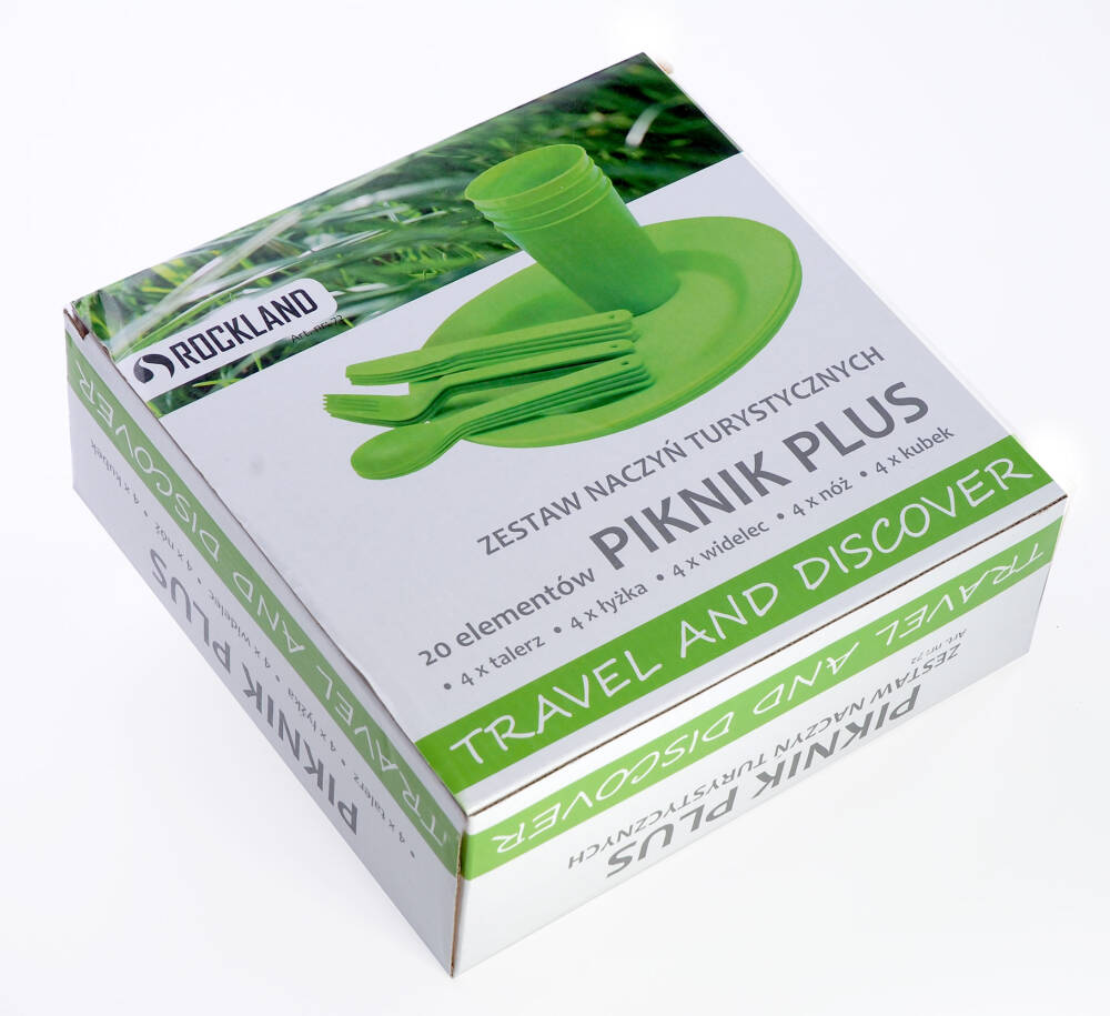 Zestaw naczyń turystycznych Rockland Piknik Plus - 20-elementów