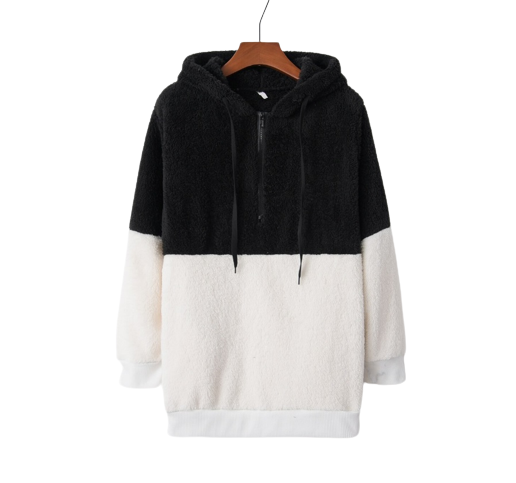 Pluszowa damska bluza z kapturem KENOCE