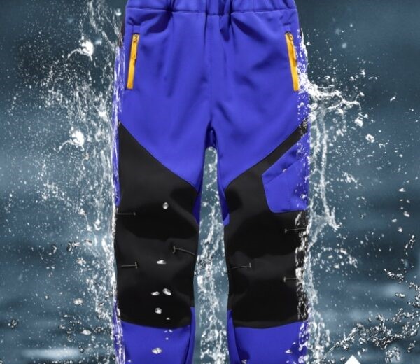 Ocieplane dziewczęce spodnie trekkingowe - obrazek 4