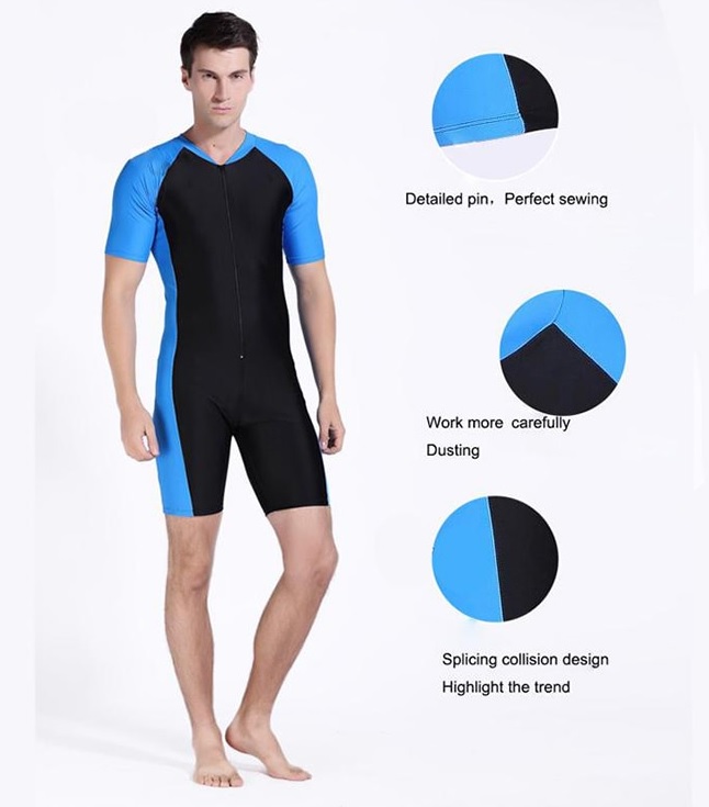 SBART kombinezon z krótkim rękawem do pływania - obrazek 4