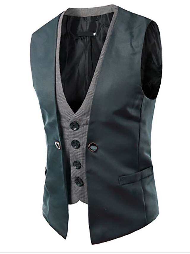 Kamizelka jednorzędowa na co dzień