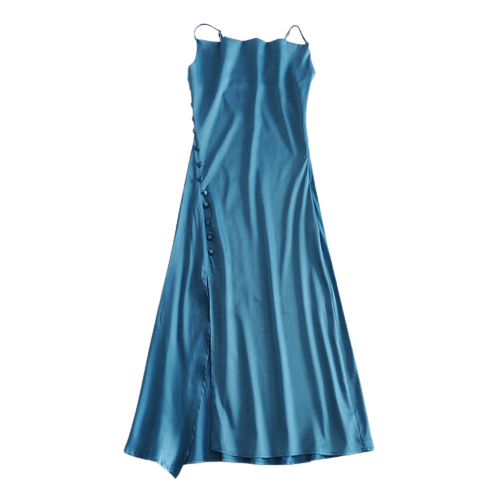 Satynowa midl sukienka w stylu Vintage