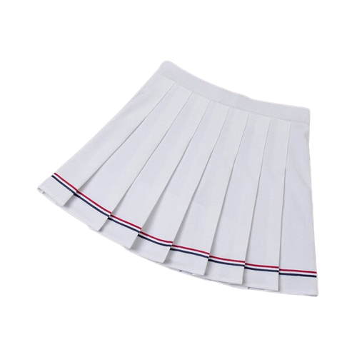 Plisowane mini spódnico- spodenki białe