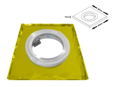 BROLUX Oprawka halogenowa szklana Affi Yellow - obrazek 2