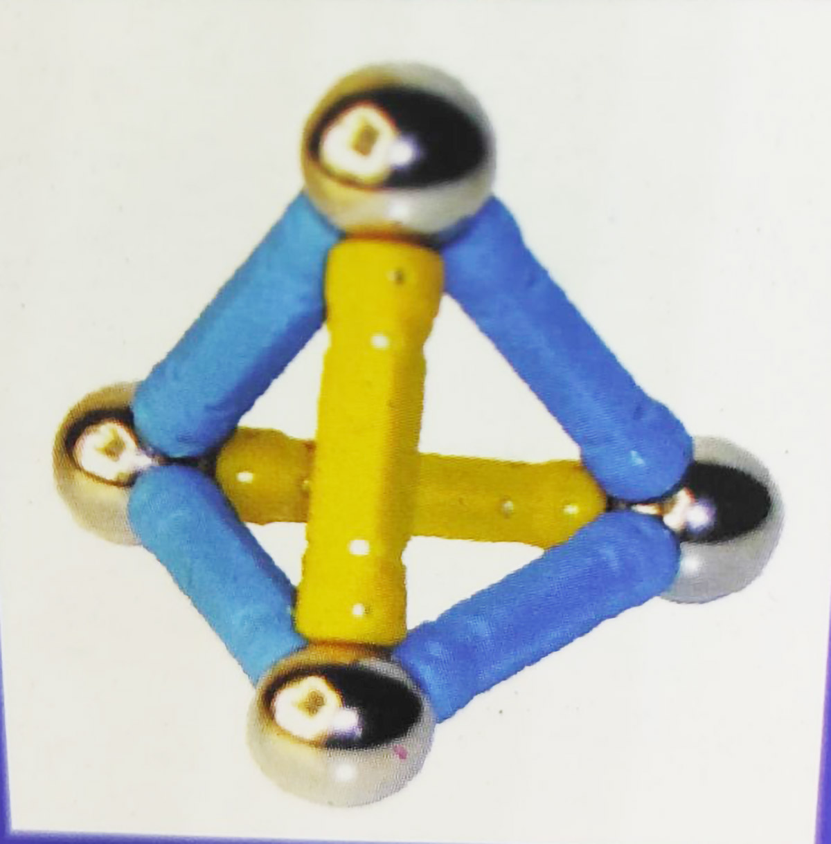 ZESTAW 124 KLOCKÓW - KULKI I PATYCZKI MAGNETYCZNE - TĘCZA - obrazek 5