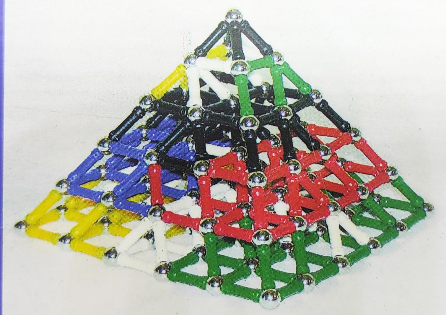 ZESTAW 124 KLOCKÓW - KULKI I PATYCZKI MAGNETYCZNE - TĘCZA - obrazek 6