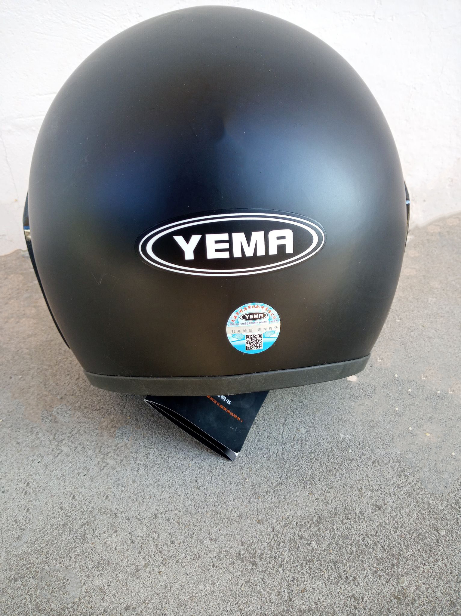 Kask motocyklowy otwarty czarny mat YEMA - obrazek 4