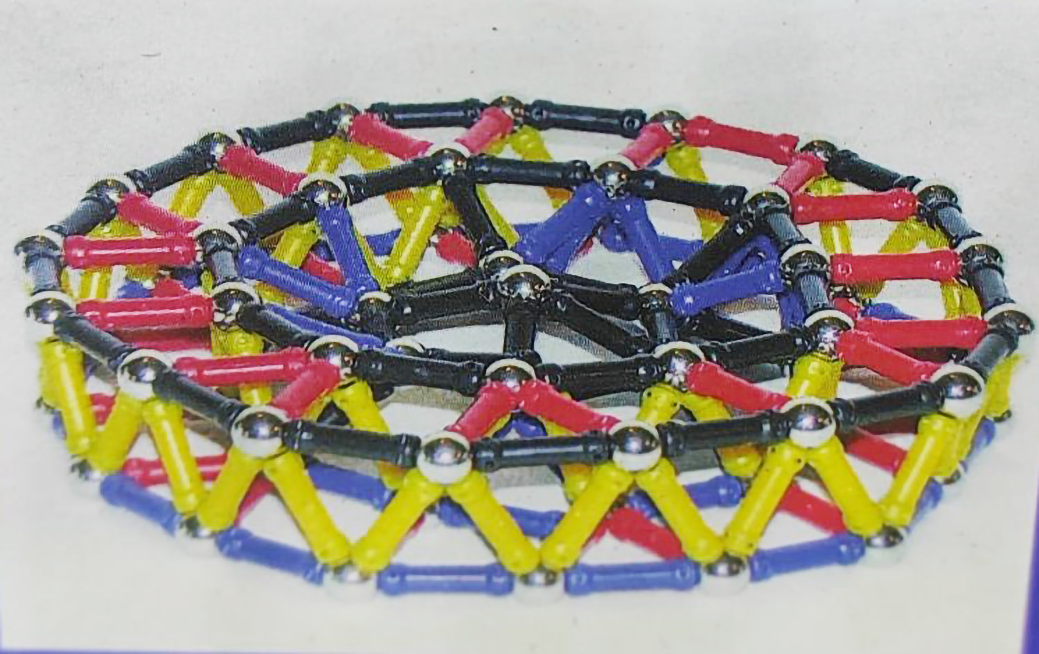 ZESTAW 124 KLOCKÓW - KULKI I PATYCZKI MAGNETYCZNE - TĘCZA - obrazek 7