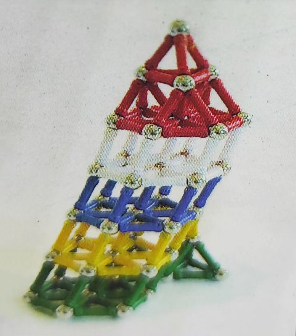 ZESTAW 124 KLOCKÓW - KULKI I PATYCZKI MAGNETYCZNE - TĘCZA - obrazek 8