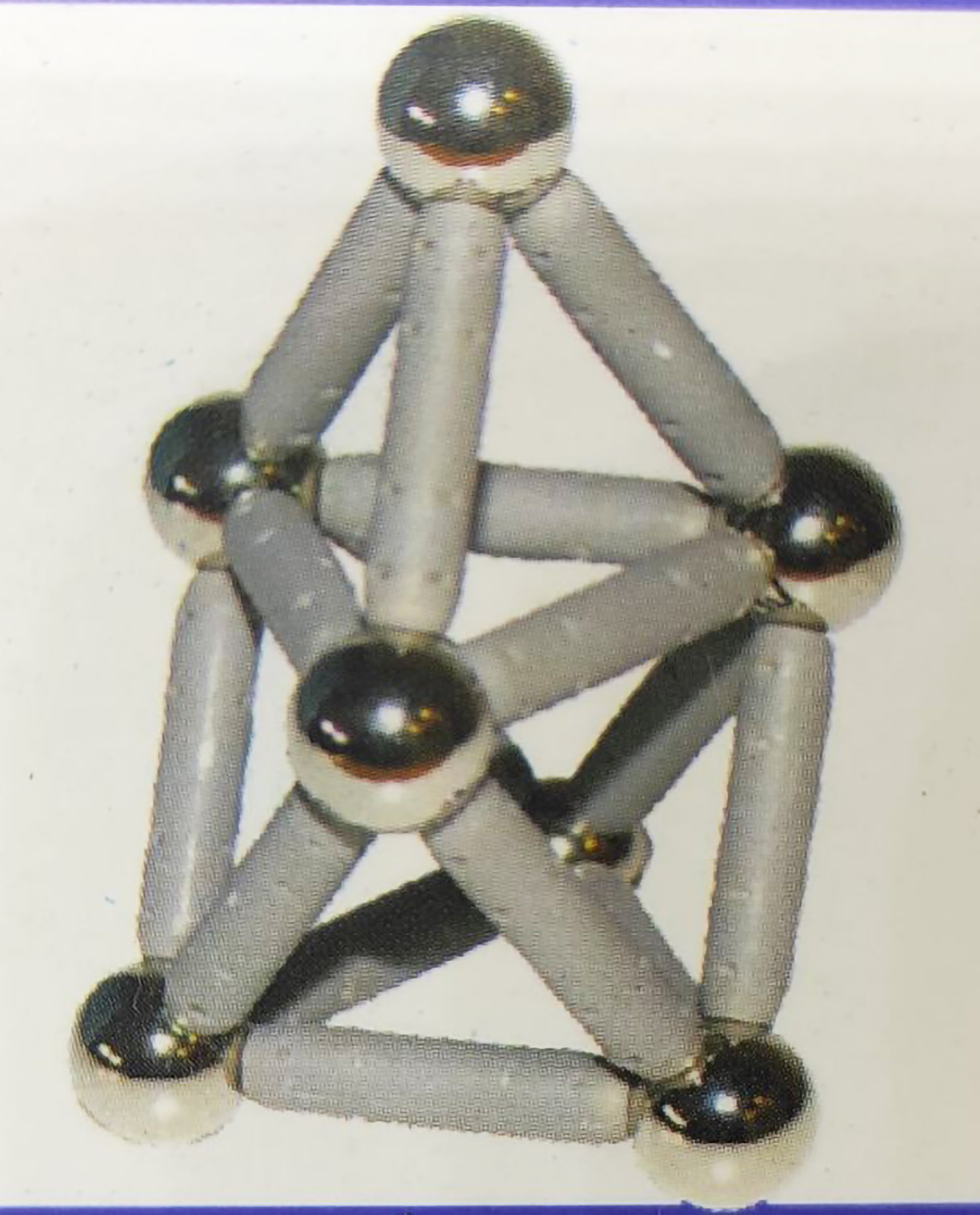 ZESTAW 124 KLOCKÓW - KULKI I PATYCZKI MAGNETYCZNE - TĘCZA - obrazek 4