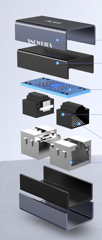 Łącznik RJ45 Snowkids 5 szt - obrazek 5