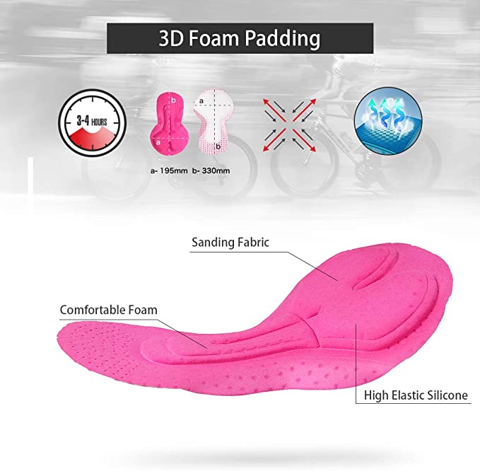 BIELIZNA ROWEROWA KOLARSKA DAMSKA Z WKŁADKĄ ŻELOWĄ SKYSPER - obrazek 6