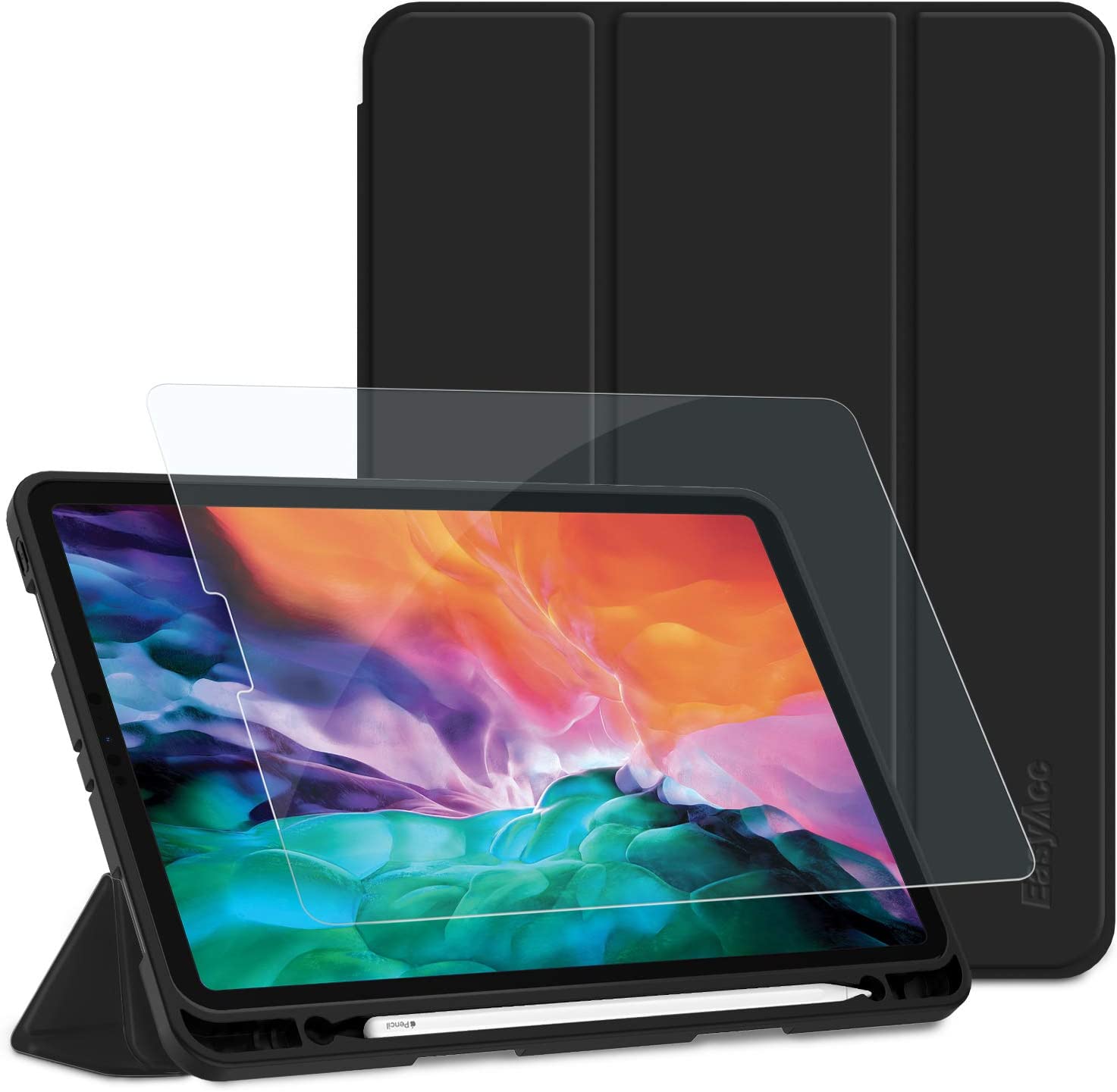 EasyAcc Szkło Hartowane+Etui Kompatybilne z iPad Pro 11