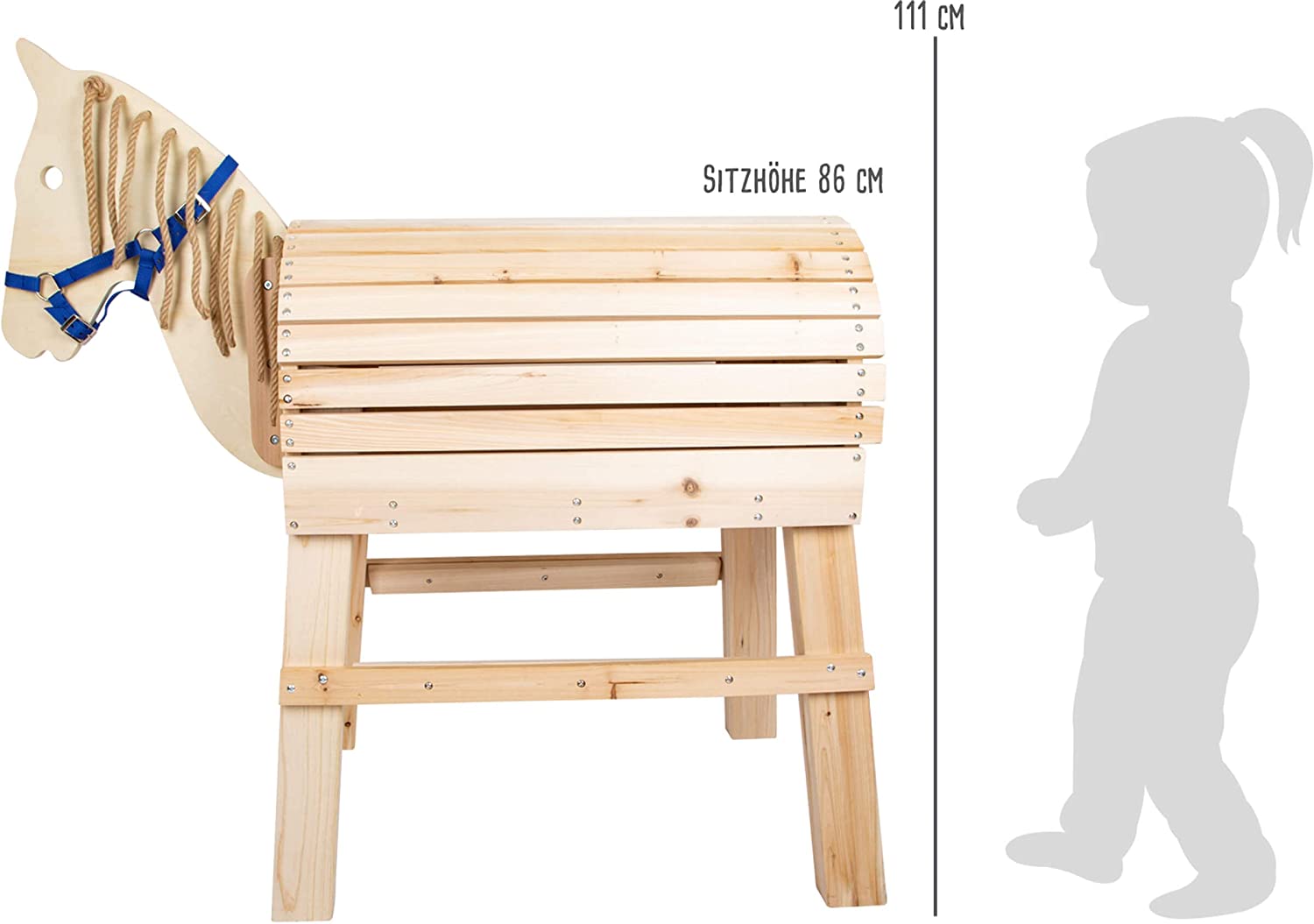 Drewniany koń zabawka small foot 11664 - obrazek 2