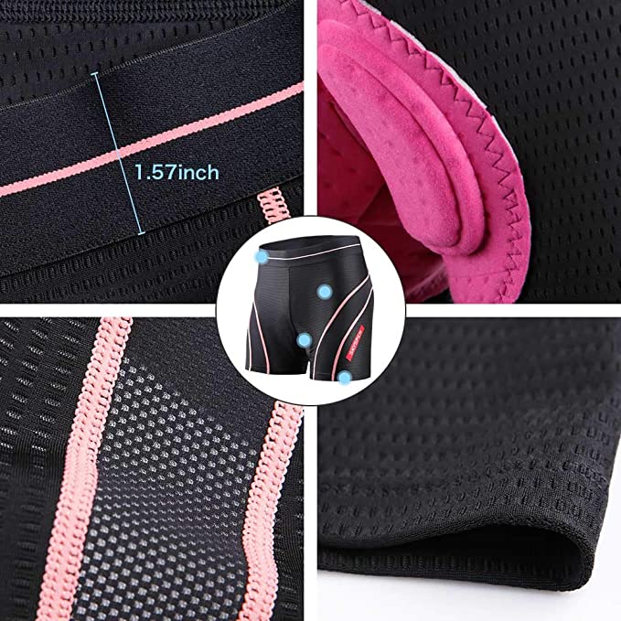 BIELIZNA ROWEROWA KOLARSKA DAMSKA Z WKŁADKĄ ŻELOWĄ SKYSPER - obrazek 4