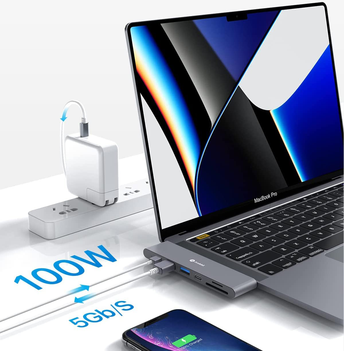 USB C HUB 7W1 PRZEJŚCIÓWKA - obrazek 2