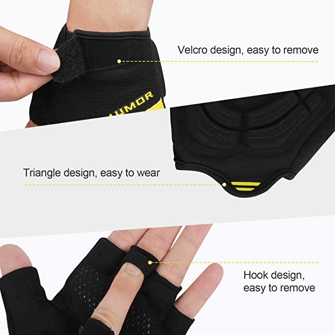 4UMOR Rękawice rowerowe bez palców - obrazek 5